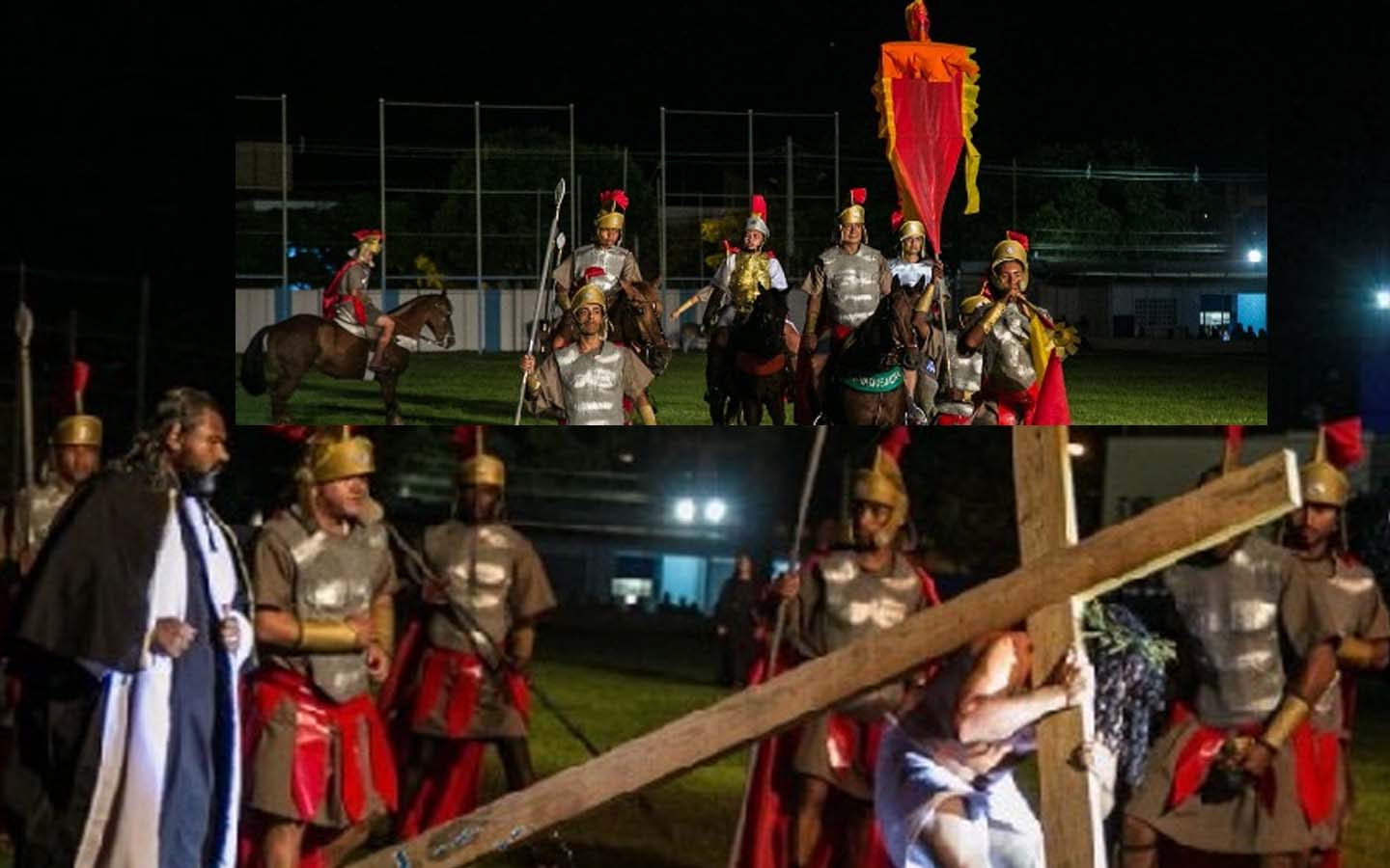 Este ano a encenação A Paixão de Cristo em Teix...